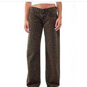 Urban Outfitters Brown Flare Wide Leg Jeans
